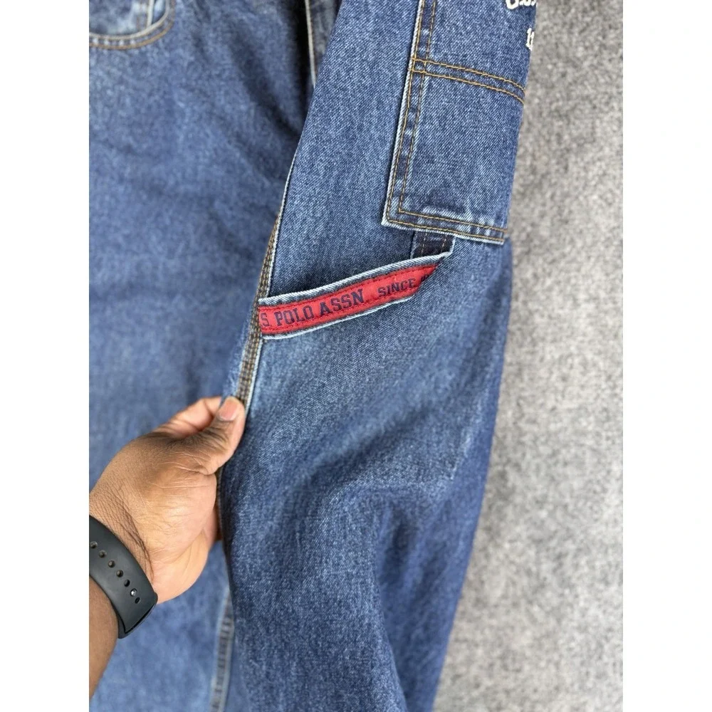 U.S. Polo Assn Vtg Y2K Carpenter Jeans Mens Size 36x32 Wide-leg Baggy skater‎